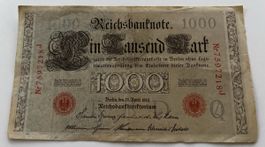 10000 Tausend Mark Banknote 1923 Deutschland
