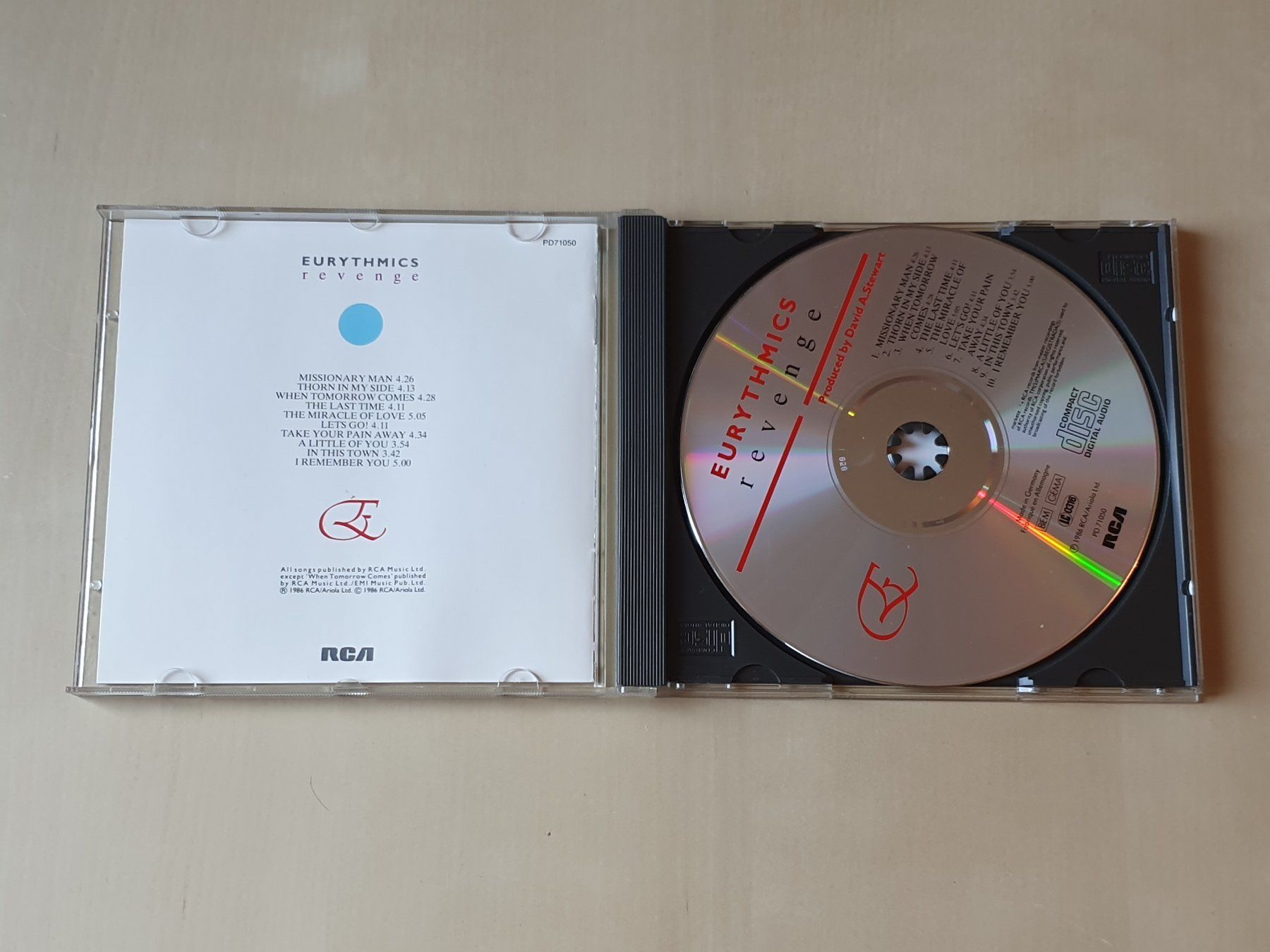 CDs: Eurythmics Revenge – Gebraucht aus Stansstad von collectorsshop 2