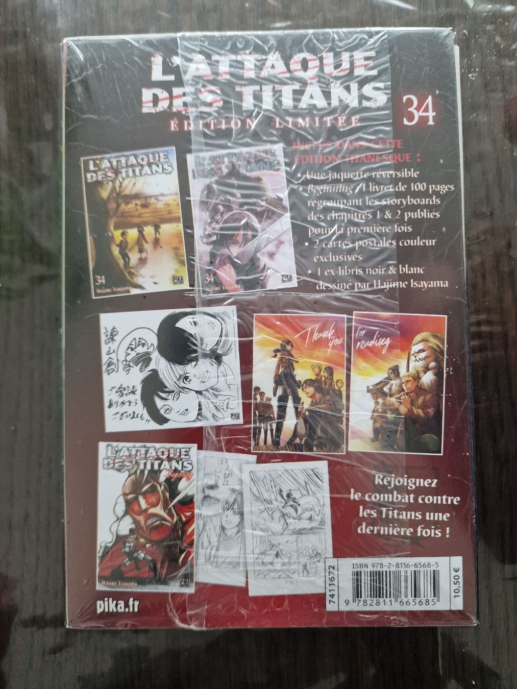 Libri: L'attaque des titans tome 34 - édition limitée – Nuovo e nell'imballaggio originale da Lausanne venduto da ben_tw8x 1