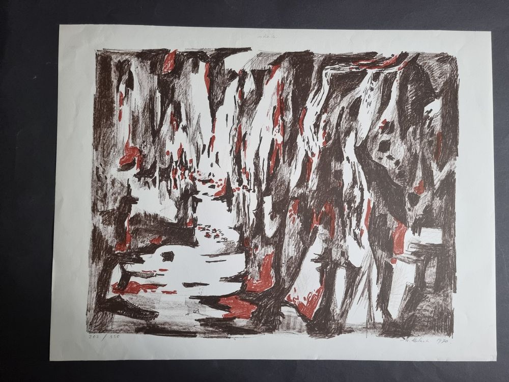 Grafica & Litografie: Maurice Robert (1909-1992) Lithographie SIGNIERT NUMMERIERT – Usato da Gersau venduto da grafik-kunst 1