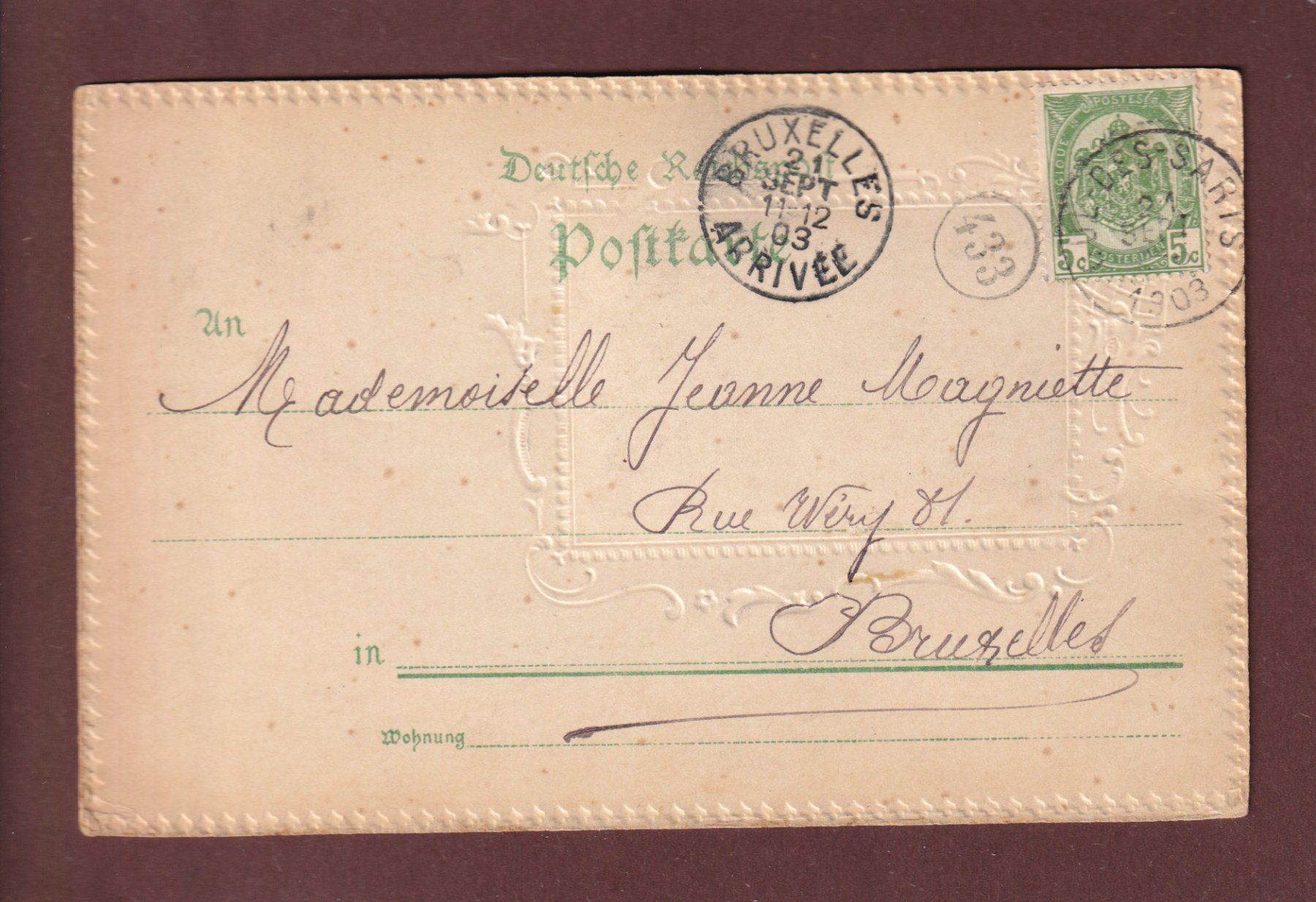 Cartoline postali: BASEL - Münster - 1903 – Usato da Pully venduto da nicecards 1