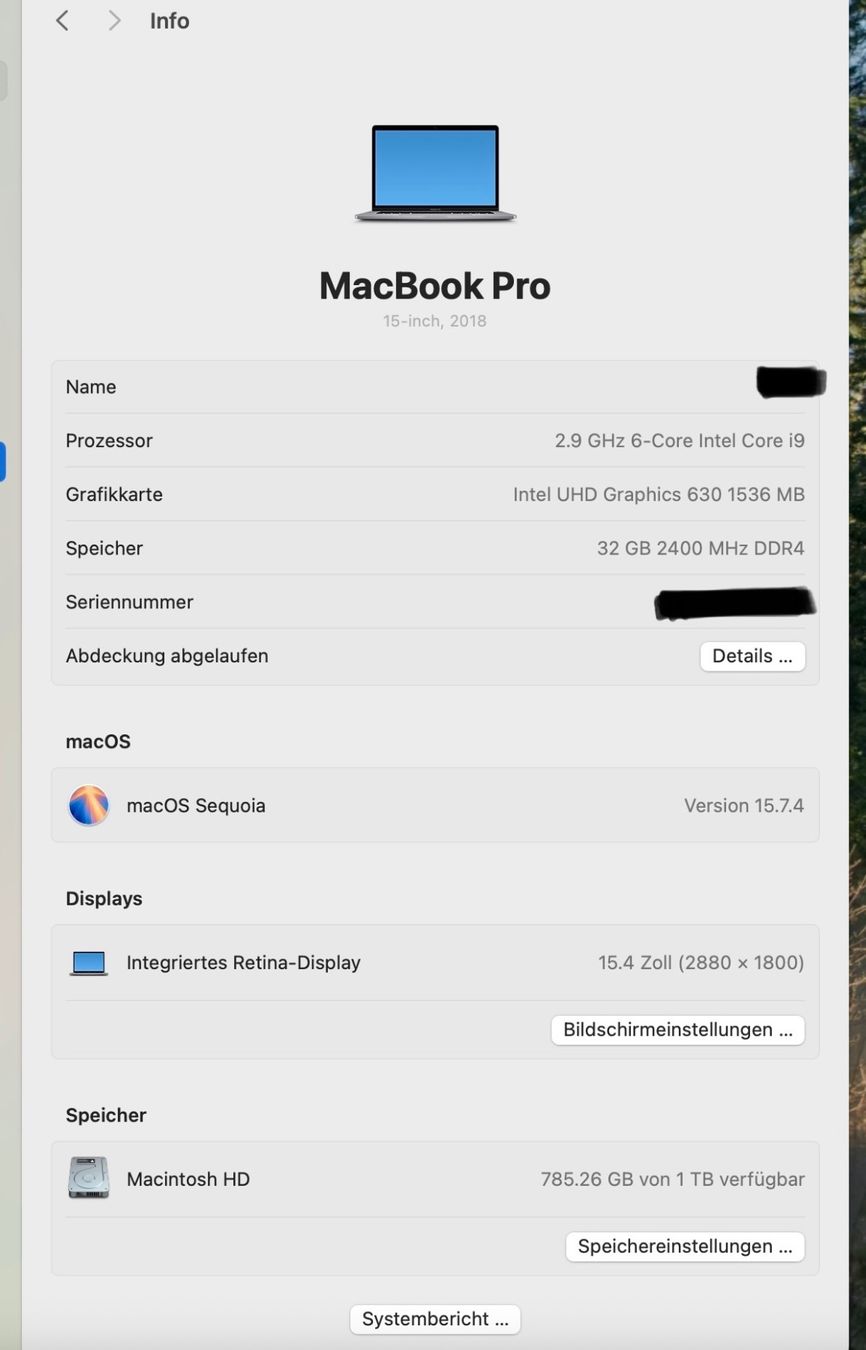 Apple Notebook: MacBook Pro mit Touch Bar Mid 2018 15-Zoll – Usato da Rümlang venduto da royuec 3