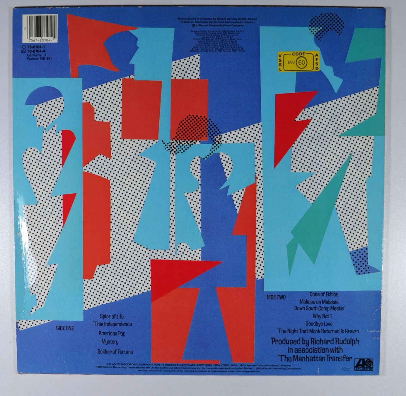 Schallplatten: LP: THE MANHATTAN TRANSFER - Bodies and Souls – Gebraucht aus Frenkendorf von Yard-Sale-2000 1