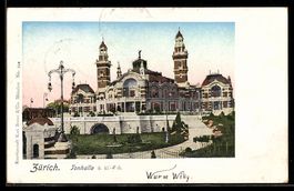 AK Zürich, Tonhalle, 1903