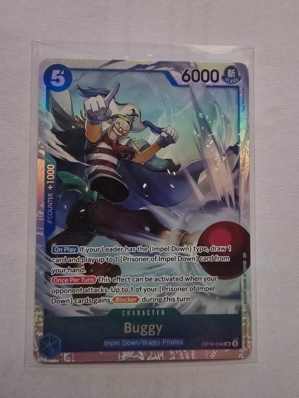 Bandai Sammelbilder & Trading cards: Buggy OP16-048 SR – Neu (gemäss Beschreibung) aus Chur von Casdo