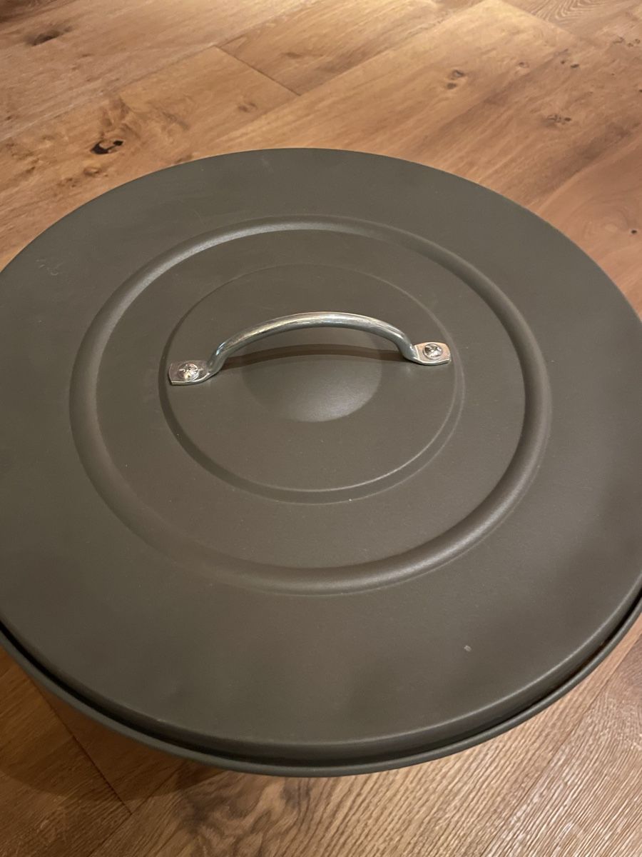 Sonstiges für Haushalt & Wohnen: IKEA KNODD Tonne mit Deckel 40L grau Metall – Gebraucht aus Heitenried von Steffundsasch 2