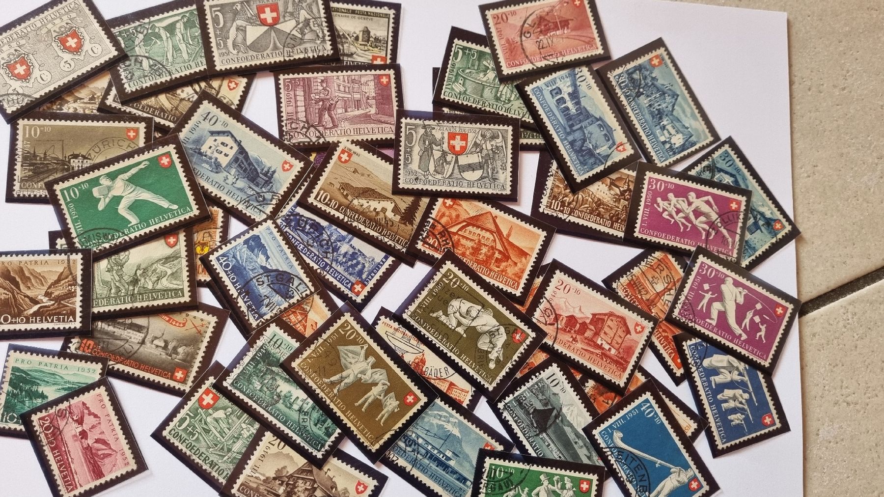 Tutti i francobolli: GUTE PRO PATRIA - SAMMLUNG – Usato da Heimenschwand venduto da Valvora