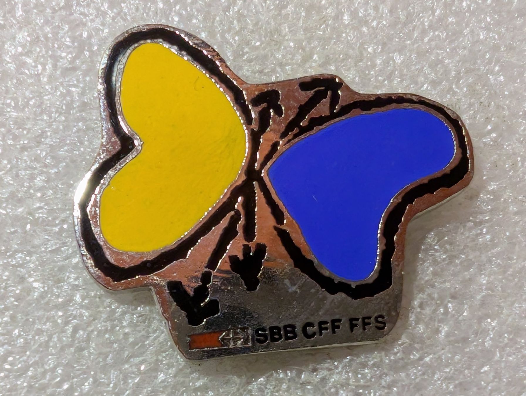 Placchette & Badge: Ansteckpin 56: SBB Schmetterling – Usato da Oppligen venduto da Pin-Fall-Shop