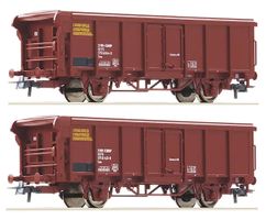 Roco 66166 2er-Set - FS Rolldachwagen Tms
