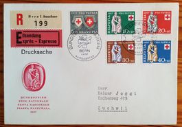 B246) 1957, Pro Patria FDC Kt. 85.-