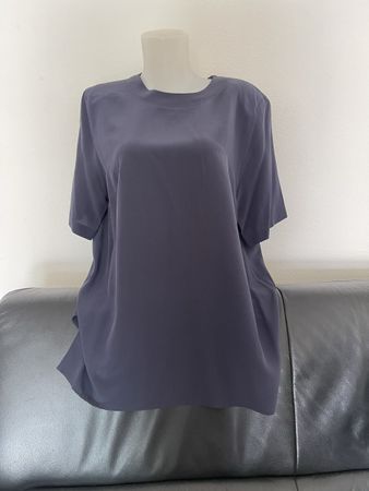 Chemisier en soie bleu foncé Your Sense, Taille 46