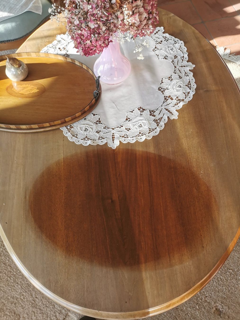 Tavoli: Louis Philippe Salontisch, oval, Nussbaum – Usato da Dübendorf venduto da aschiduebendorf 4
