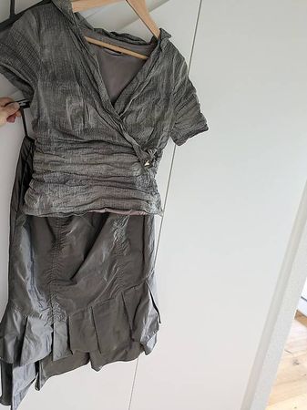 Abendkleid, Rock mit Bluse 
