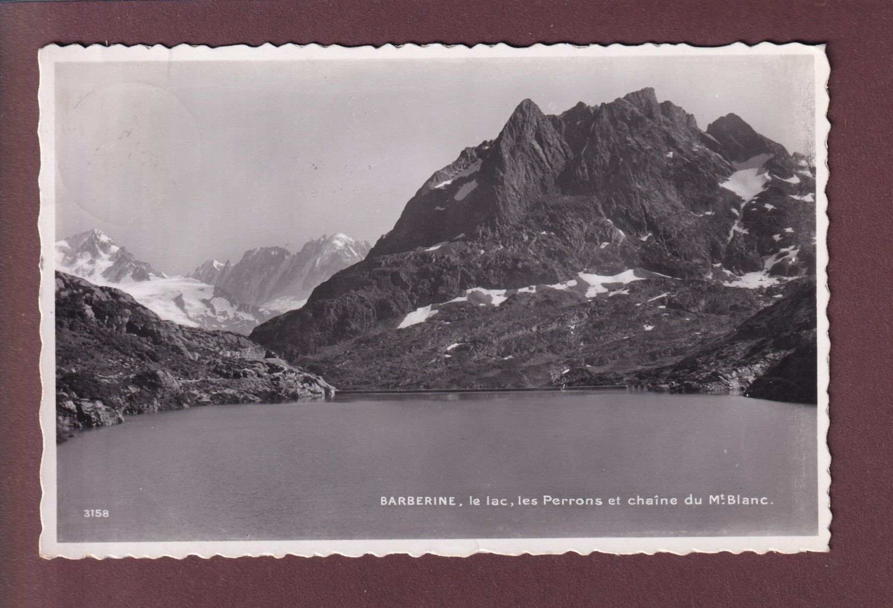 Ansichtskarten: BARBERINE - Lac - Les Perrons - 1945 – Gebraucht aus Pully von nicecards