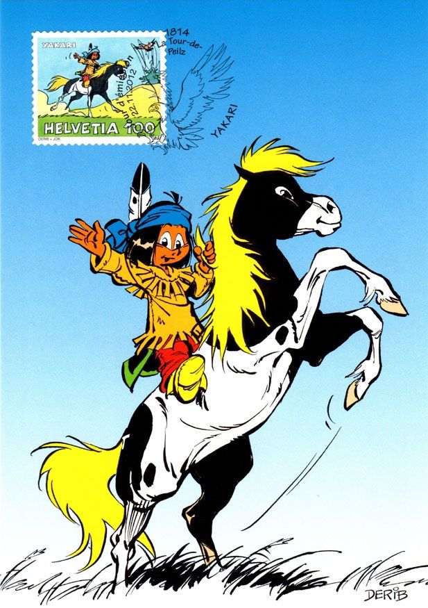 Tutti i francobolli: 2 offiz. Maximumkarten 2012, Yakari – Nuovo (secondo la descrizione) da Dottikon venduto da haeusibuh5 2
