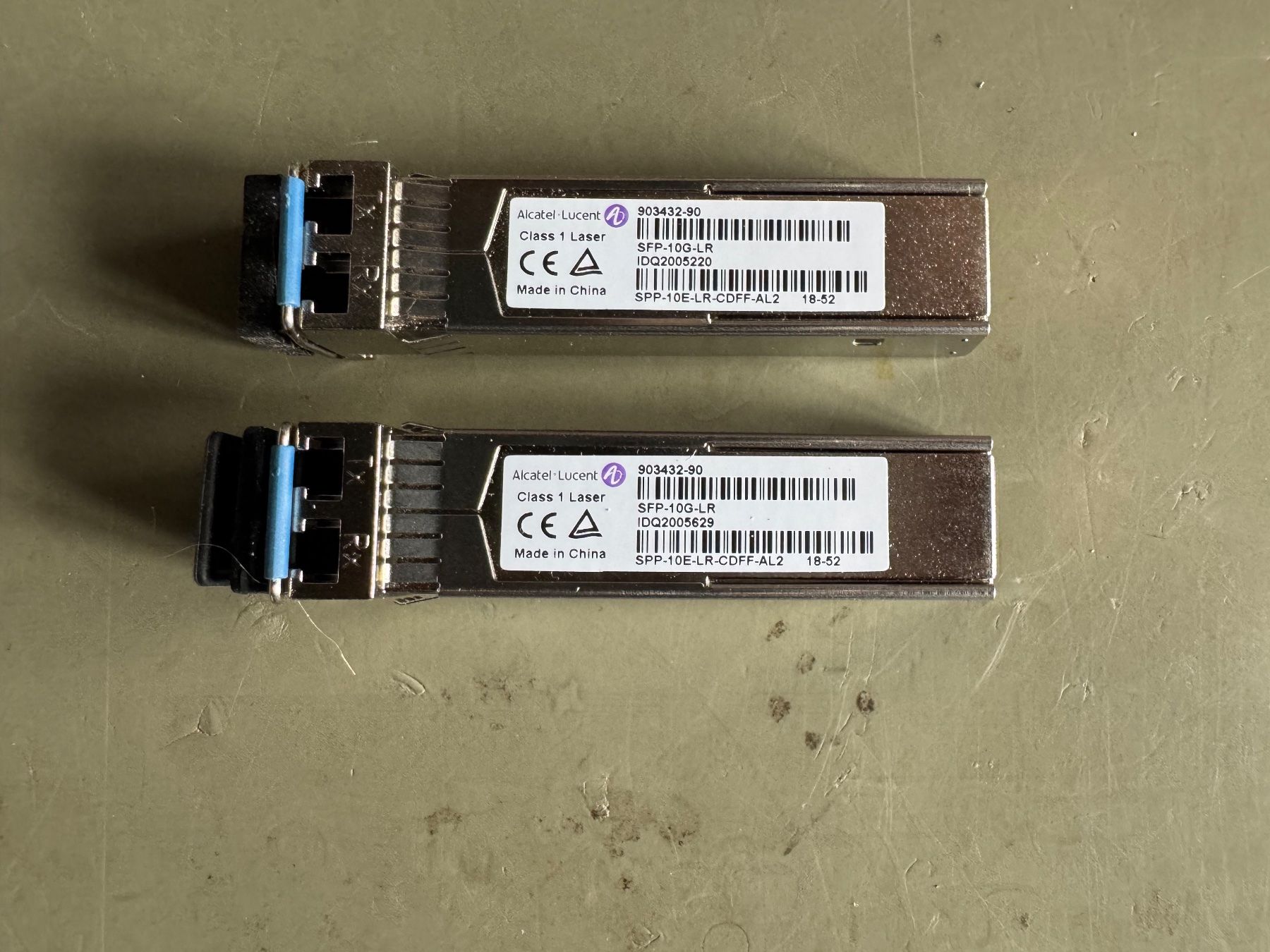 Laufwerke & Adapter: 2x SFP-10G-LR Modul Alcatel-Lucent – Gebraucht aus Adelboden von Chappeler