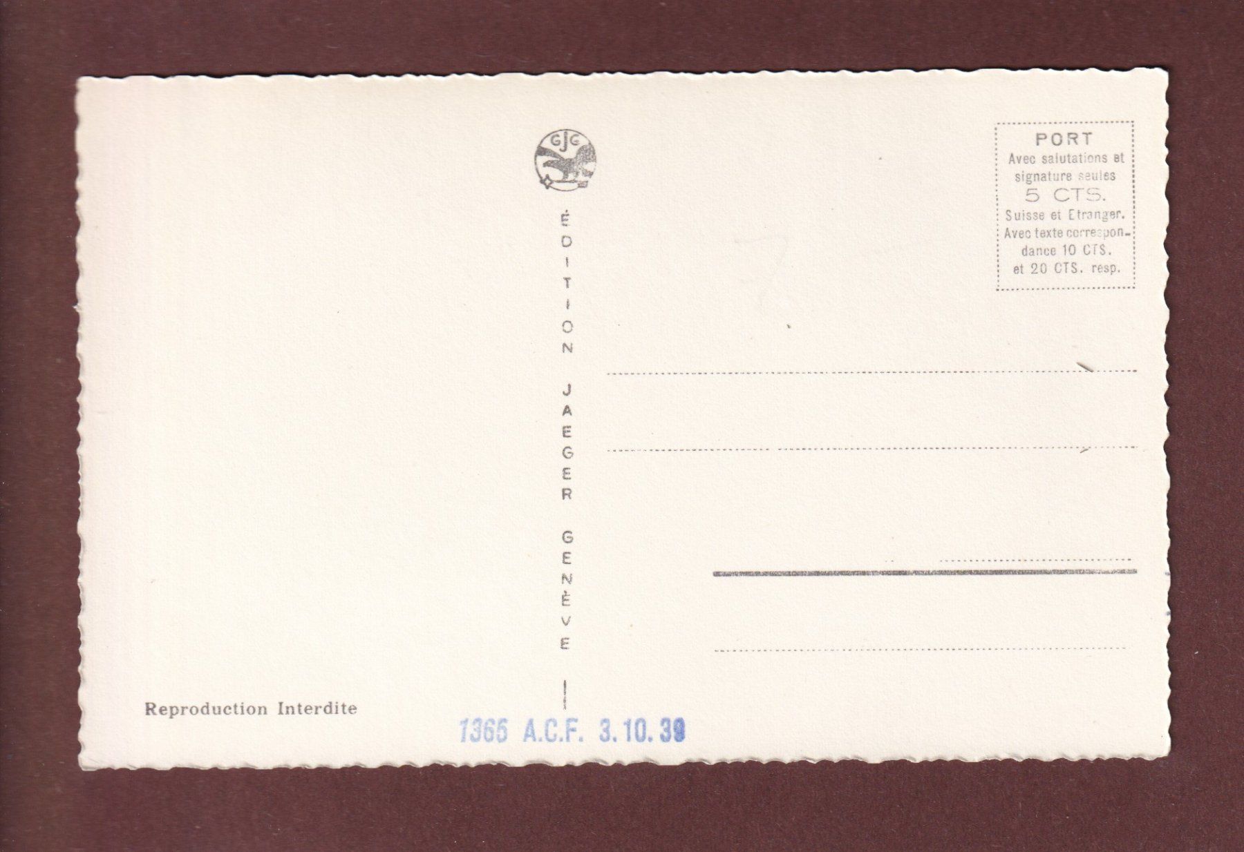 Cartoline postali: LAUSANNE - Ouchy - Le Port – Usato da Pully venduto da nicecards 1