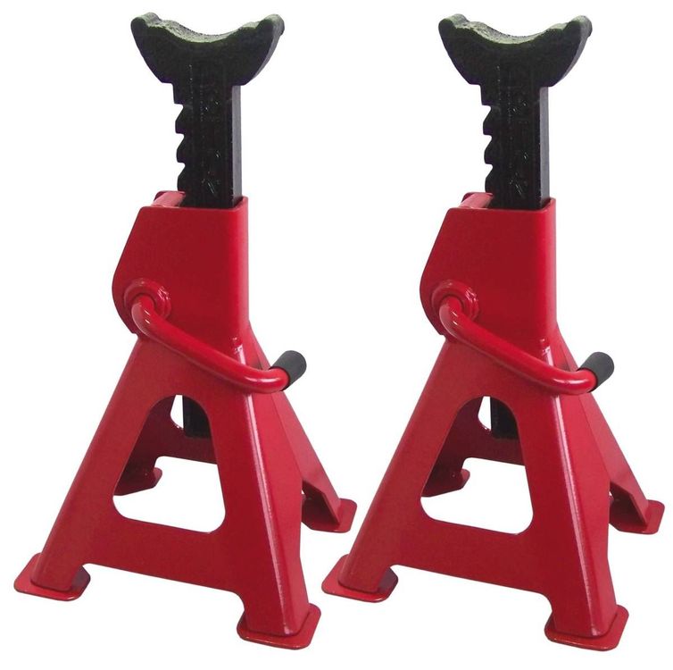 HUMBERG Unterstellböcke 2er Set - Verstellbare Auto Arbeitsböcke Bis 3t Tragkraft, Höhe 260-400mm, Edelstahl