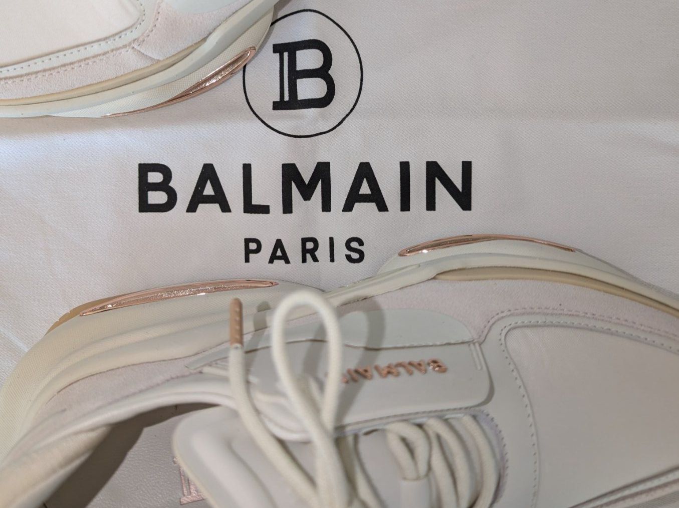 Balmain Scarpe da donna: BALMAIN B-Bold Leather Sneaker, Gr. 40, neu – Nuovo (secondo la descrizione) da Ermatingen venduto da Hanni_und_Nanni