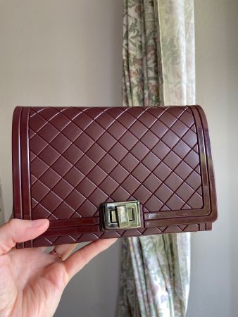 Navyboot burgundy / Bordeaux Abendtasche / Handtasche