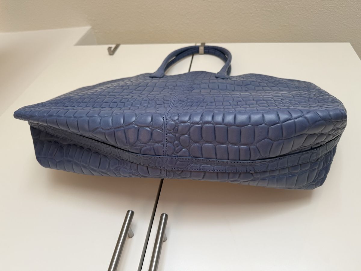 Liebeskind Borse da donna: Liebeskind Shopper in Kroko blau – Usato da Eglisau venduto da Nic1906 3