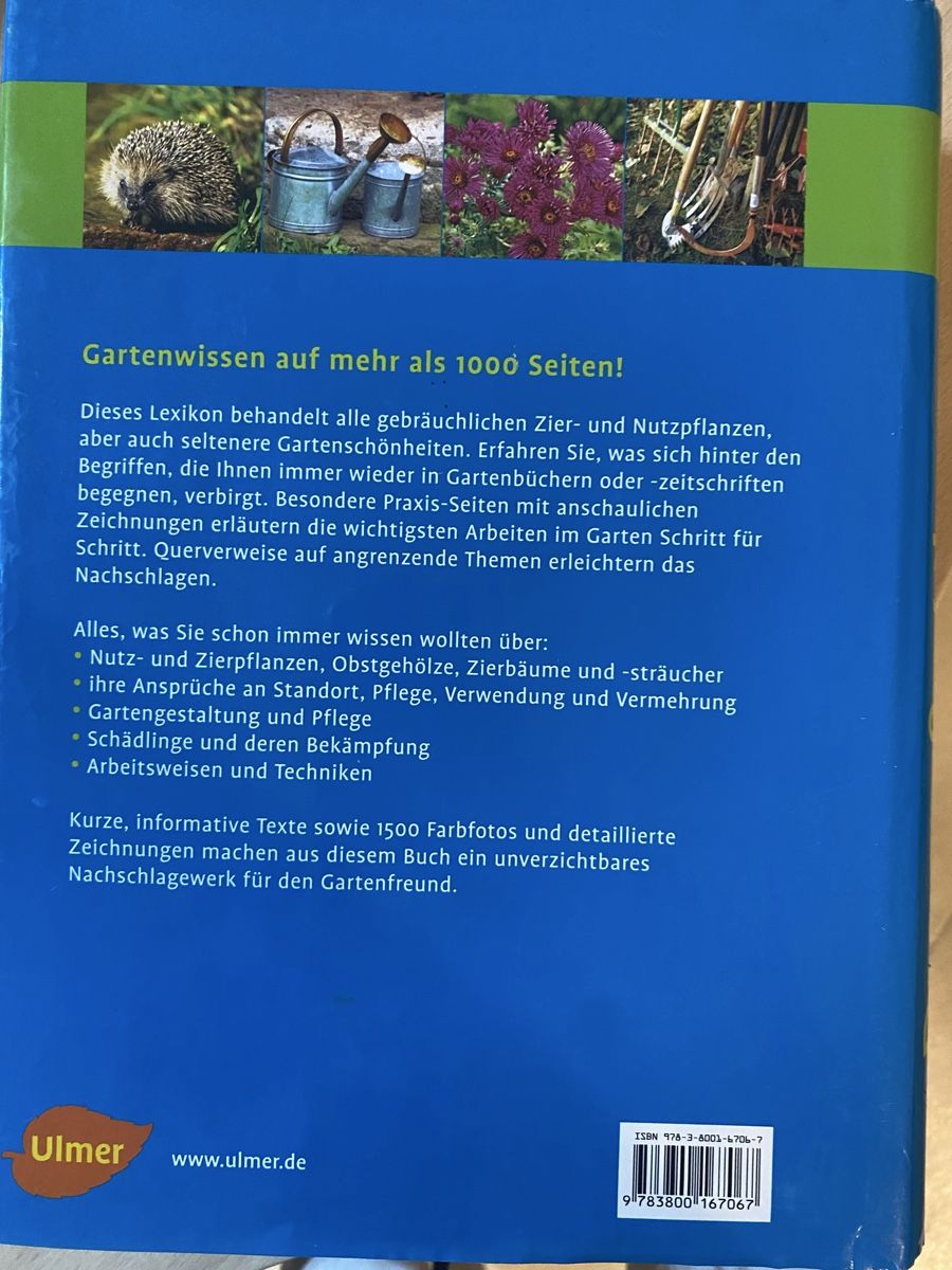 Libri: Das grosse Ulmer Gartenlexikon – Usato da Grasswil venduto da pp7830 1