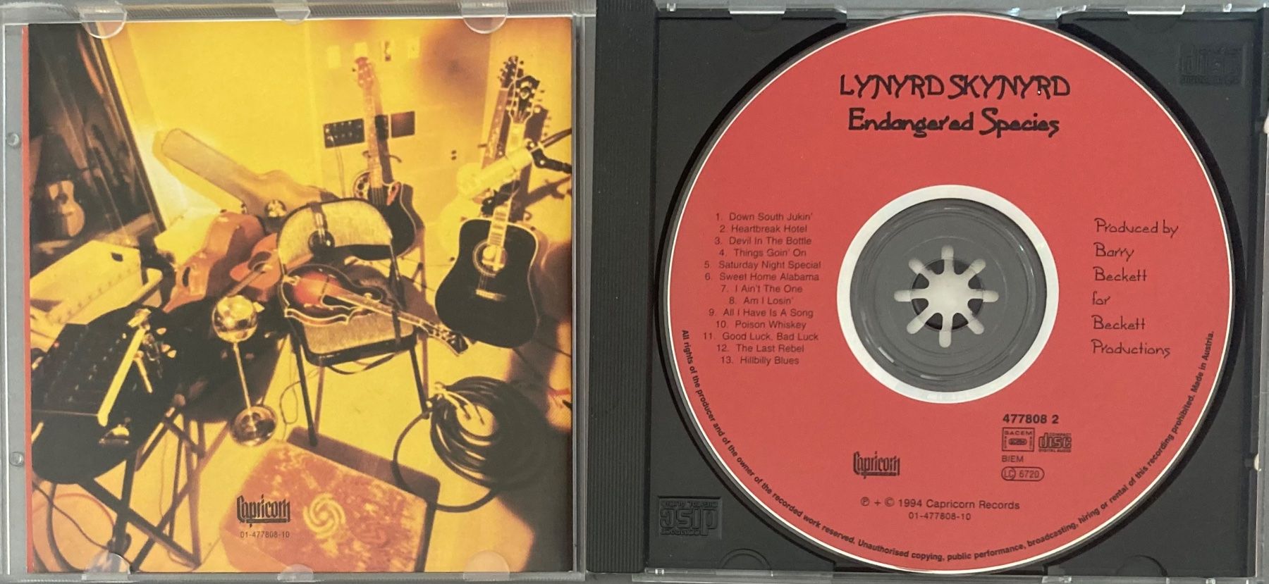 CDs: LYNYRD SKYNYRD - ENDANGERED SPECIES – D'occasion à Poliez-Pittet par Newtown-Records 2
