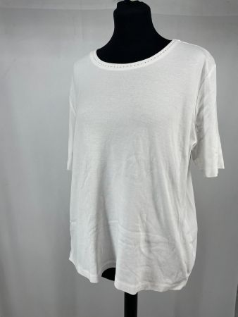 C&A T-shirt blanc avec strass - Taille XL