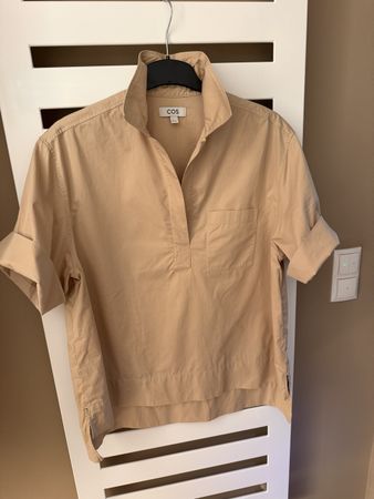 COS Hemd beige kurzarm Grösse M