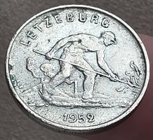 LUXEMBURG 1 FRANC 1952