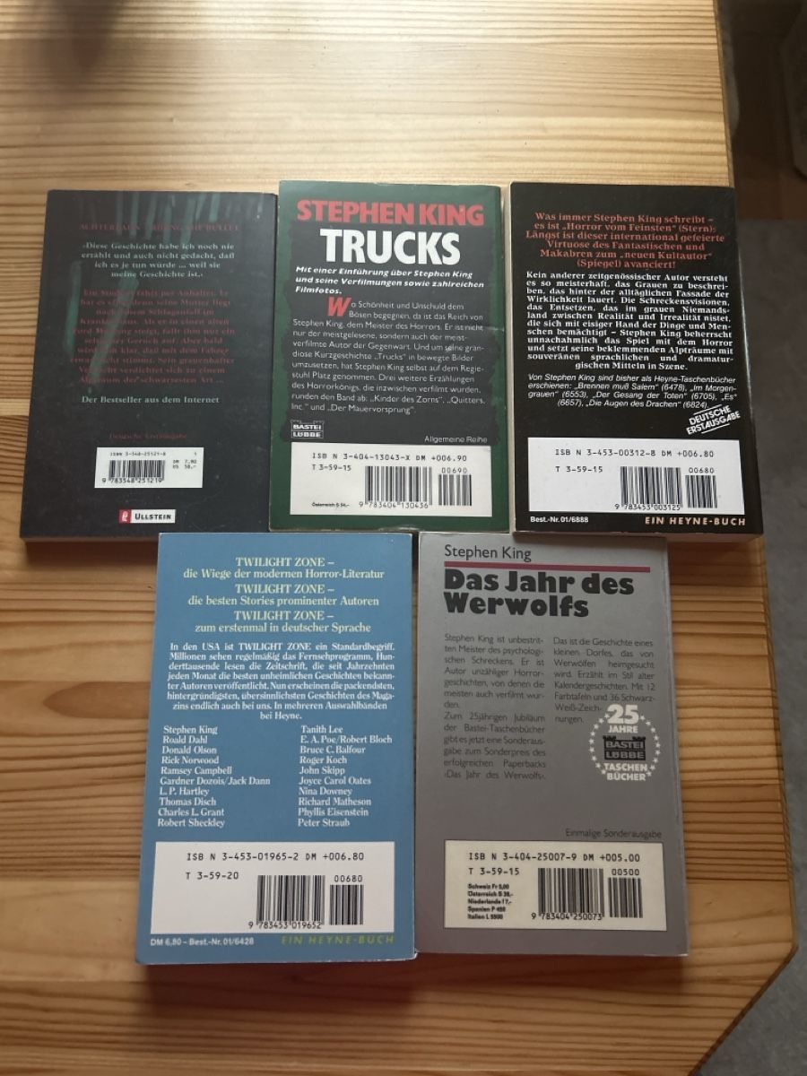 Libri: Stephen King Sammlung - 5 Bücher – Usato da Brunnen venduto da Liluzick 1