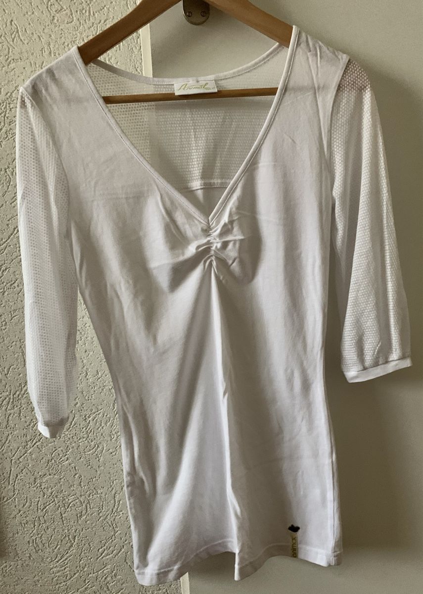 Top: White Cotton Longsleeve Top, S – Nuovo (secondo la descrizione) da Lausanne venduto da milasha