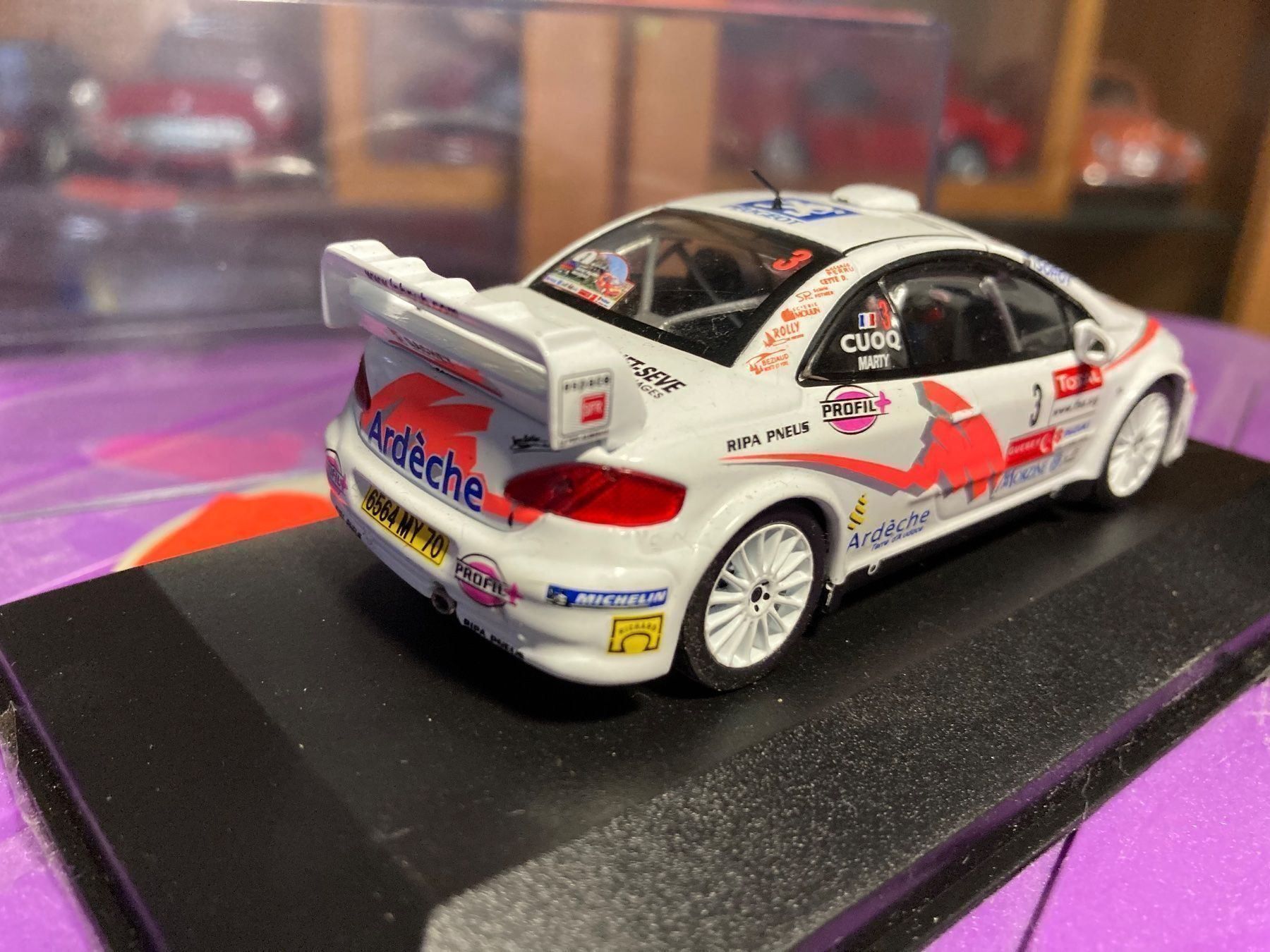 Peugeot Modellini d'auto: Peugeot 307 WRC. 2007 . 1/43 – Usato da Versoix venduto da Jeannot57 2
