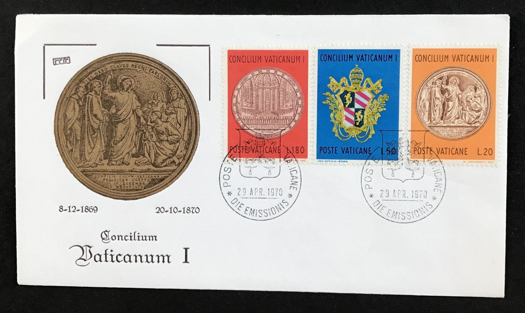 Tutti i francobolli: BRIEFUMSCHLAG POSTE VATICANE 1970 – Usato da Ostermundigen venduto da Kari1937
