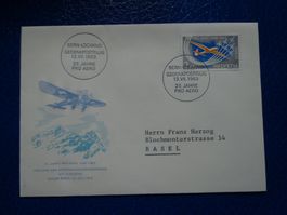 Lettre/ Brief 1963 GEDENKPOSTFLUG FLUGPOST BERN - LOCARNO