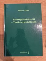 Rechtsgeschichte III - Textinterpretationen (Senn/Thier)