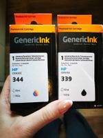 HP 344 & 339 Tintenpatronen, wiederaufbereitet, neuwertig