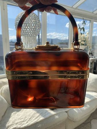 Original Vintage Lucite Schilpatt Tasche