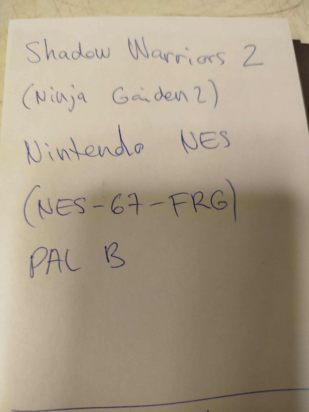 Nintendo Giochi: Nintendo Nes - Shadow Warriors  2 – Usato da La Chaux-de-Fonds venduto da Emmaus2300CDF 4