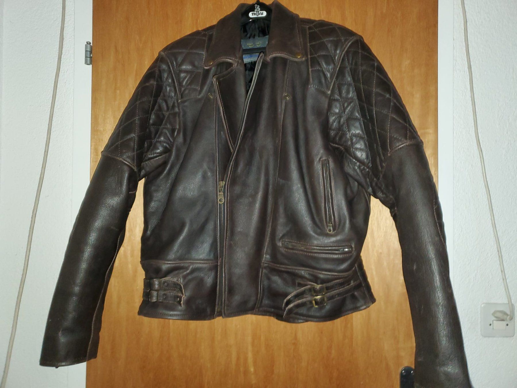 Giacche: Motorradjacke, Leder, dunkelbraun – Usato da Wiezikon b.Sirnach venduto da Bb7