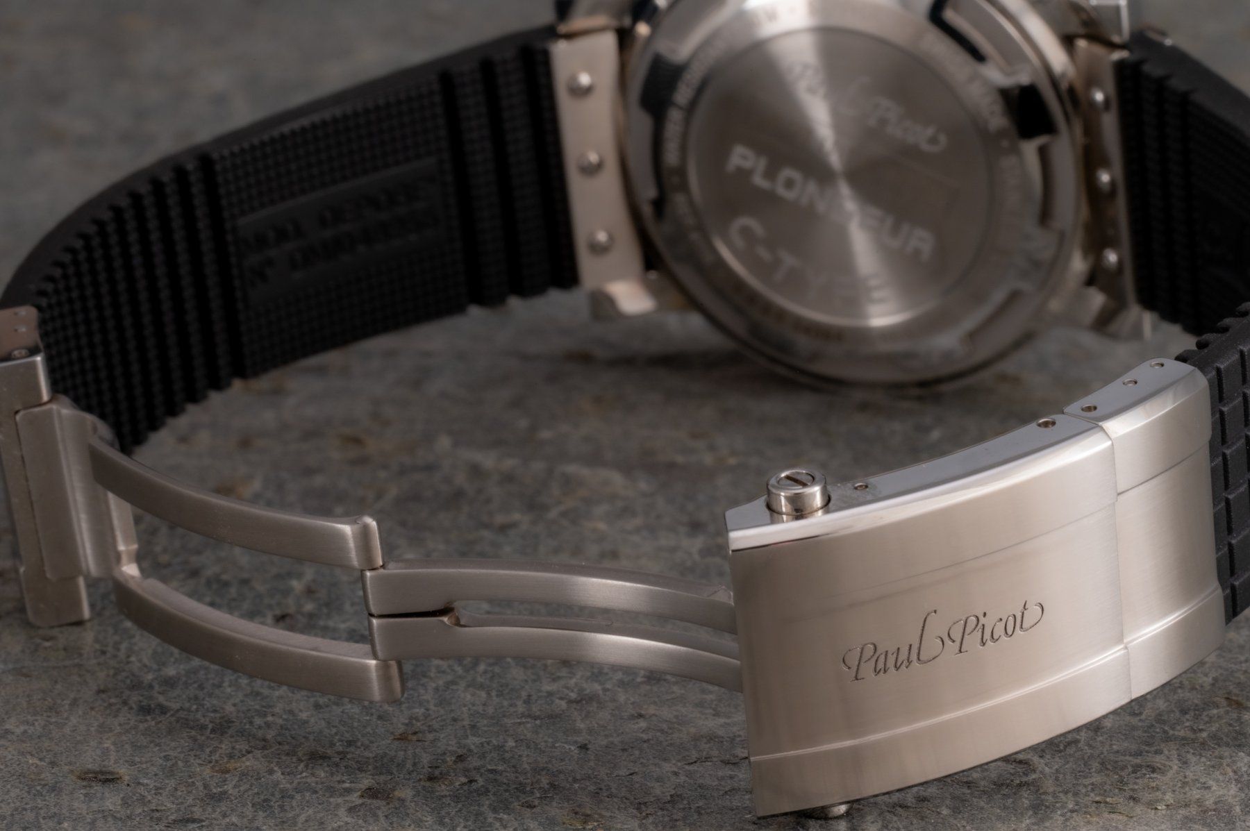 Paul Picot Orologi: Paul Picot C-Type Plongeur Chronograph - NOS - Full Set – Nuovo (secondo la descrizione) da Biel/Bienne venduto da Qlocker 7