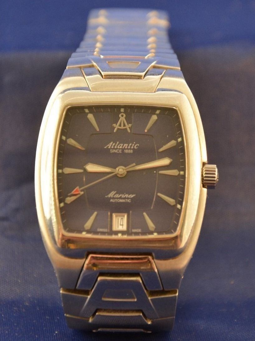 Atlantic Orologi: Atlantic Mariner Automatic Herrenuhr, mit Edelstahl Armband – Usato da Bassersdorf venduto da antik_leo