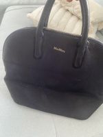 Max Mara sac à main cuir bleu marine
