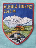 Vintage Badge Wappen ALBULA-HOSPIZ ST. GALLER STICKEREI