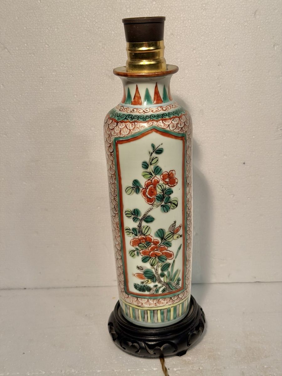 Lampes: Decorative Vase Lamp Base Floral Pattern – D'occasion à Lausanne par artnouveau05 1