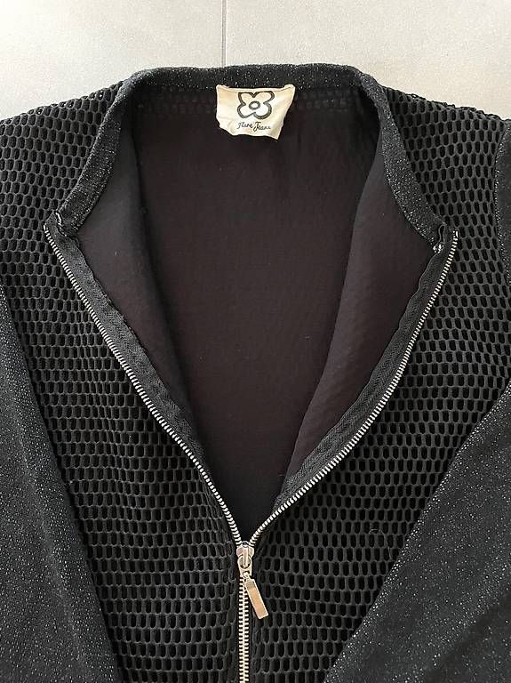 Giacche: Petit blouson noir bimatière taille S – Usato da Gilly venduto da FlorenceGill 2