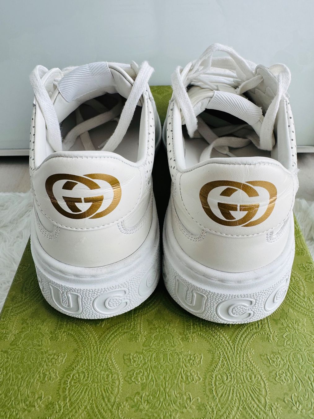 Gucci Damenschuhe: Gucci GG Platform Sneaker Weiss Gr. 37 – Gebraucht aus Amriswil von my-fashion 2