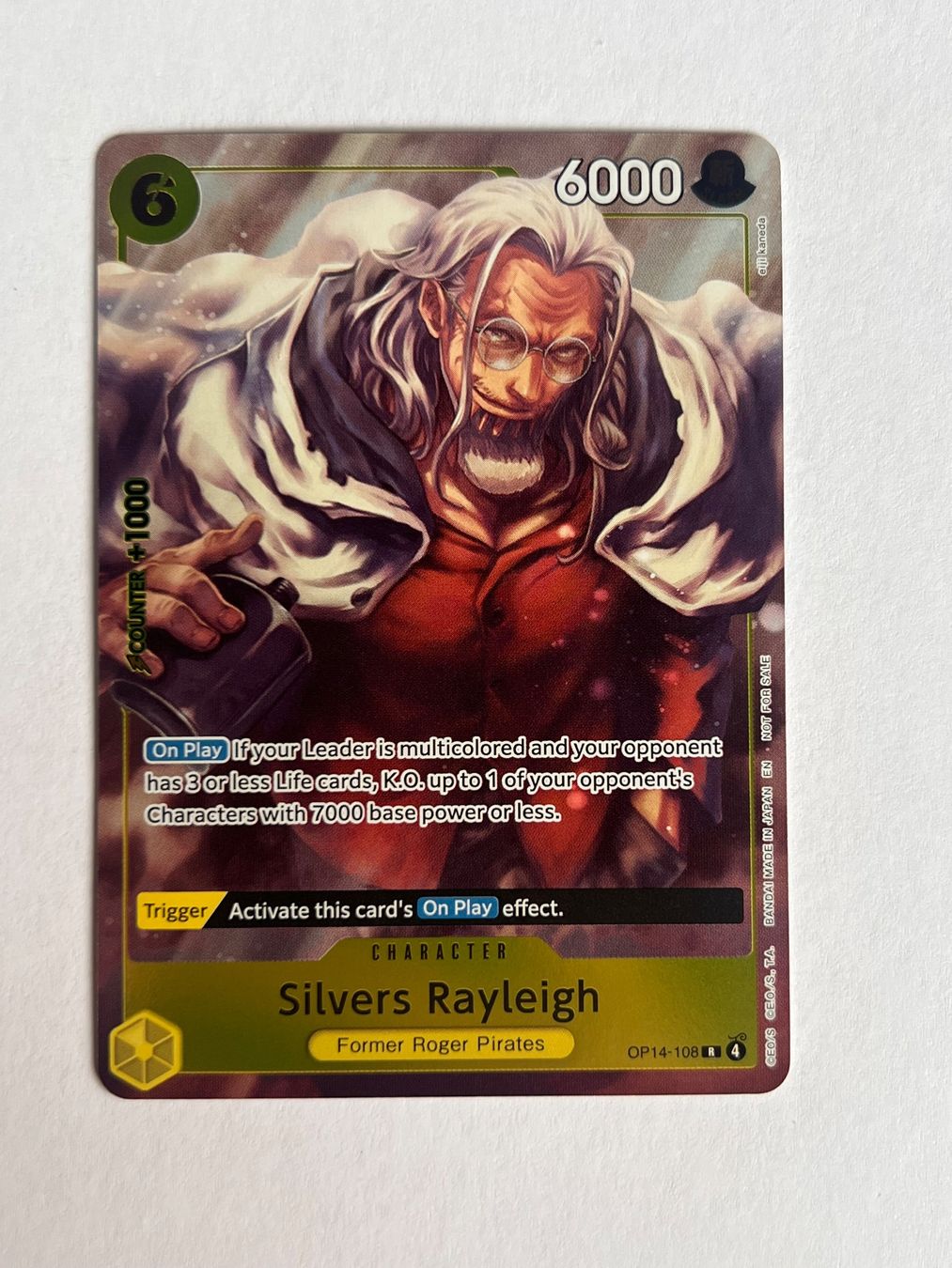 Bandai Carte collezionabili: Silvers Rayleigh - OP14-108 – Usato da Ilanz venduto da caui