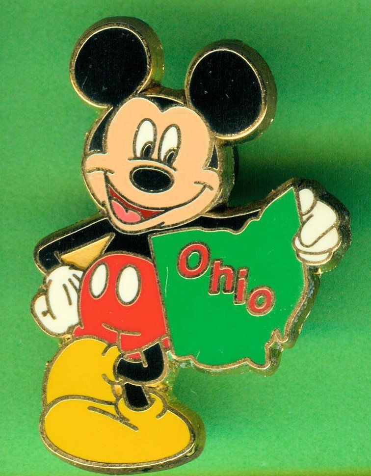 Disney Placchette & Badge: DISNEY  Mickey Maus  OHIO – Usato da Winterthur venduto da Sammleroase