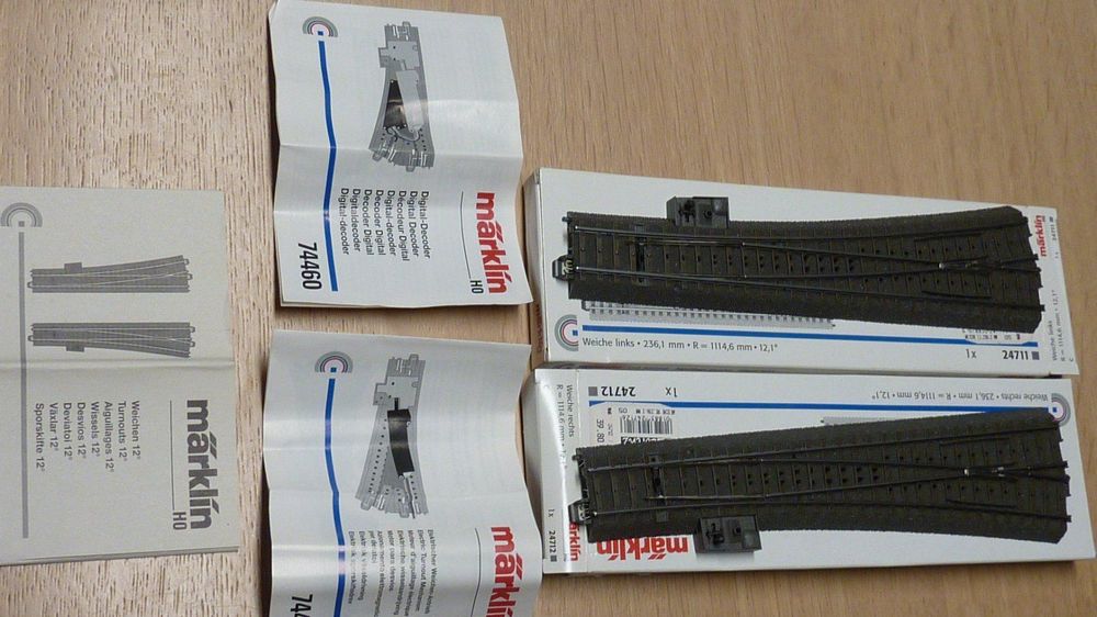 Märklin 24711 C-Track Slim Soft Left Turnout (R1114.6mm) – H0 Scale 1:87 – NEW - View #2